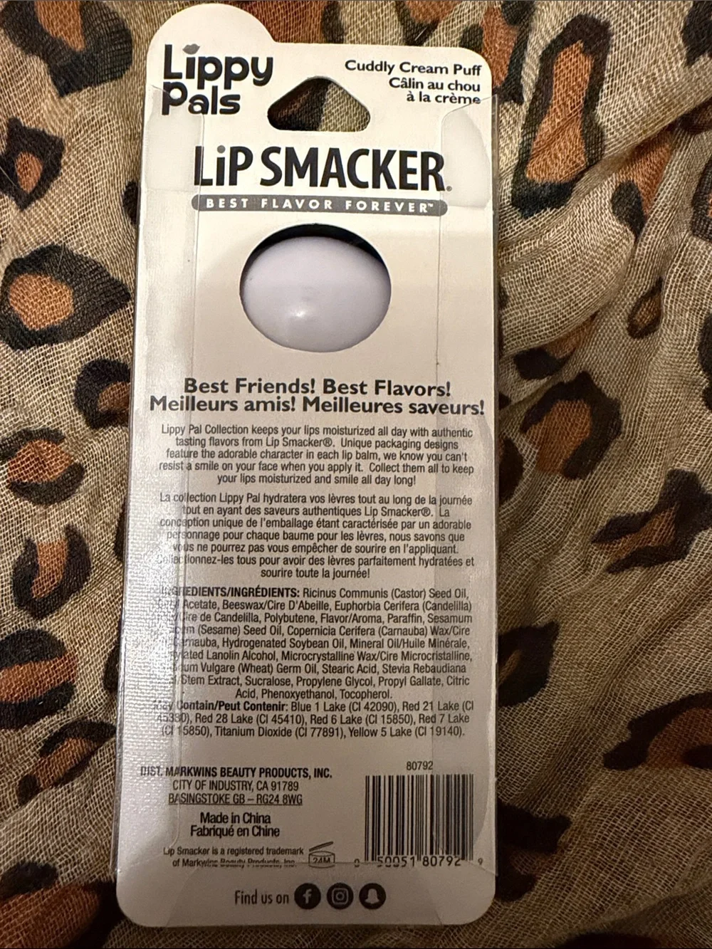 3/$15 🌸 Lip Smacker Lippy Pals Panda Lip Balm & Gloss - Black/White